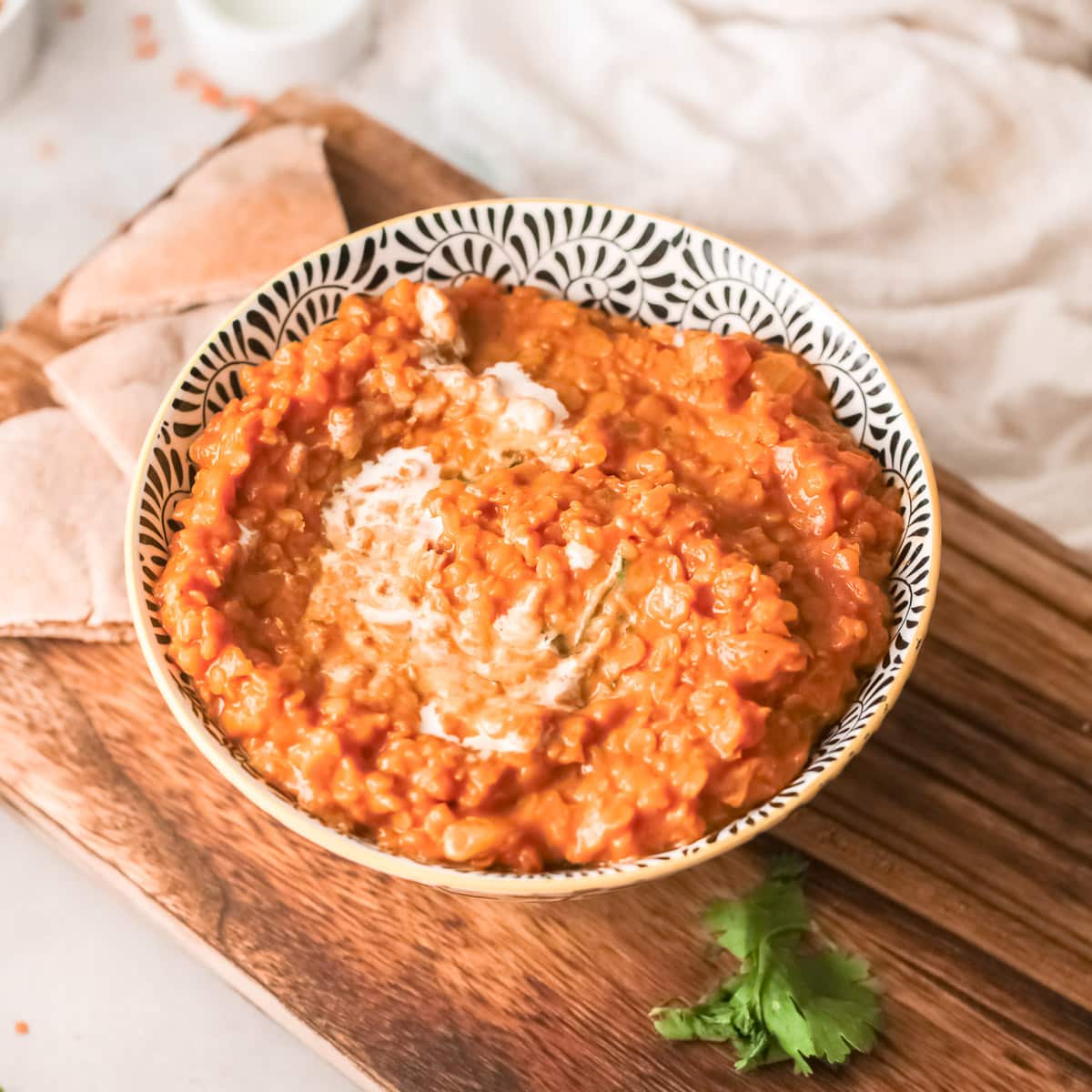 vegan red lentil curry