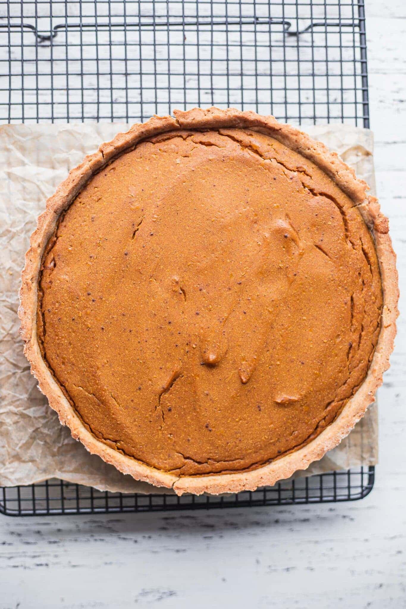 gluten-free vegan pumpkin pie with a homemade gluten-free crust