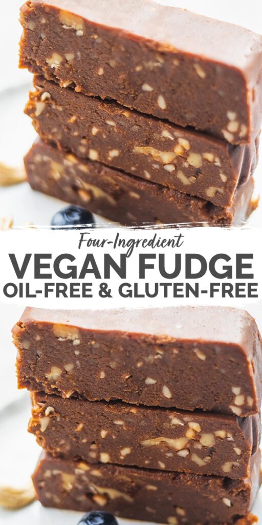 vegan fudge with peanut butter