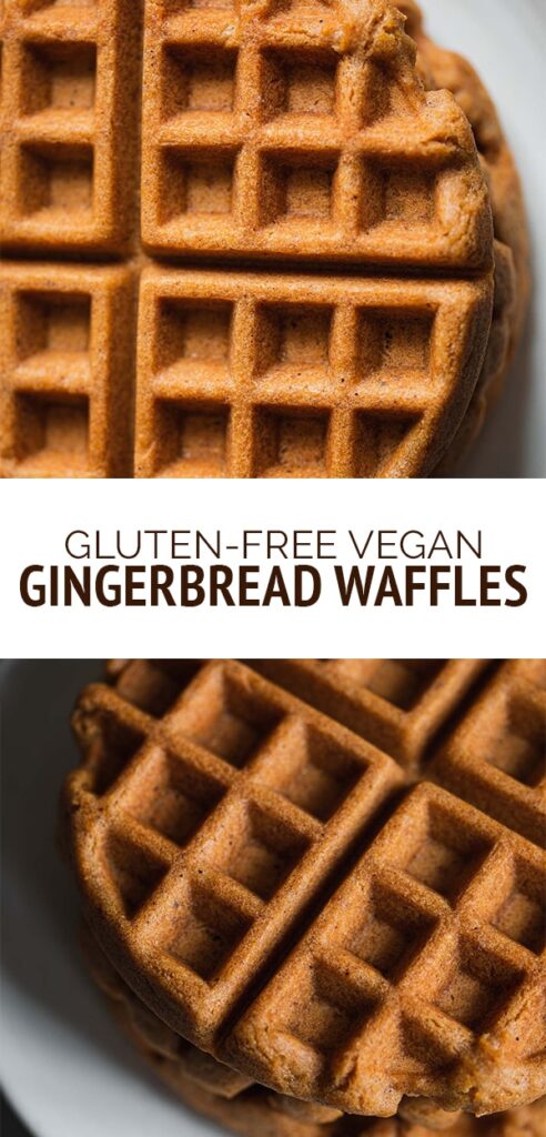 gluten-free vegan gingerbread waffles