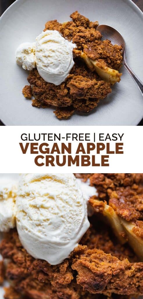 gluten-free vegan apple crumble