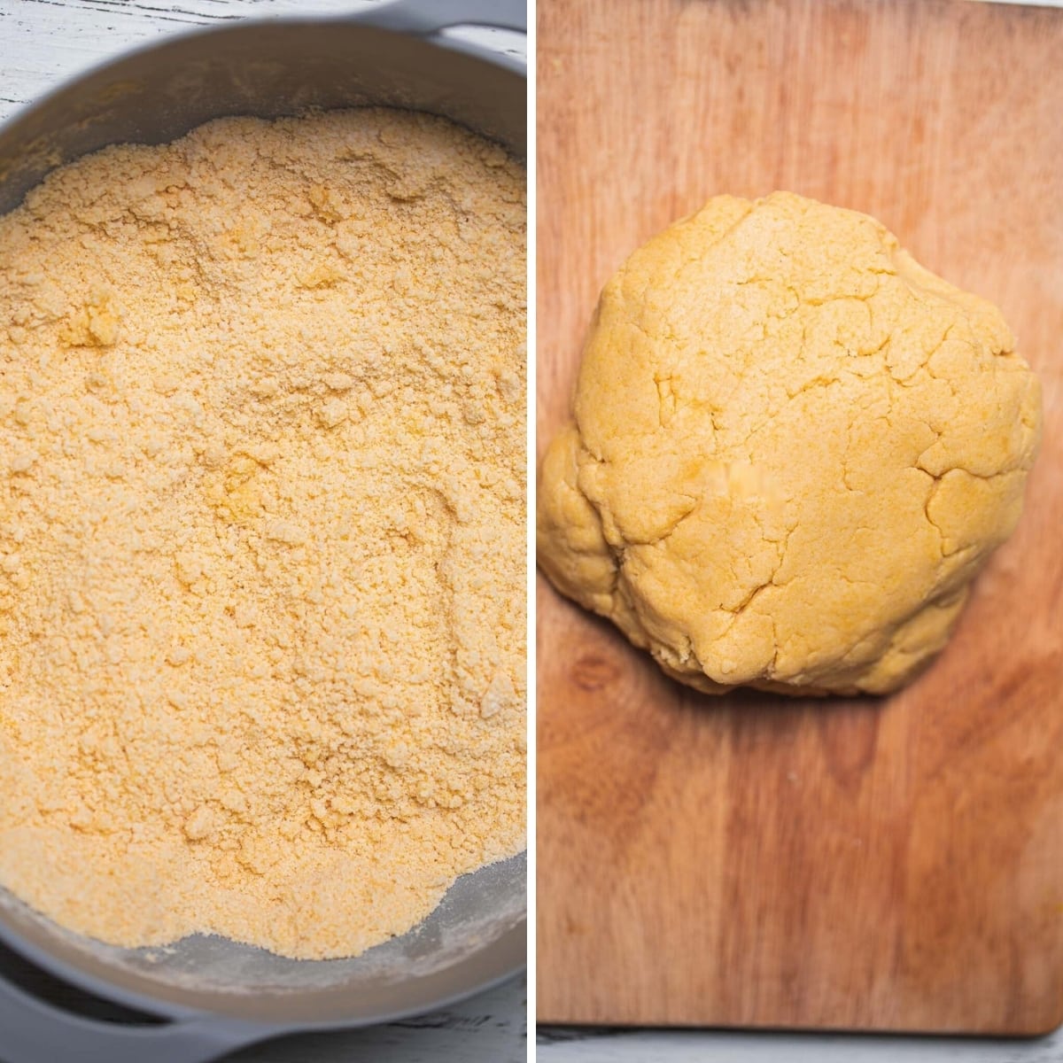 making the pie crust dough