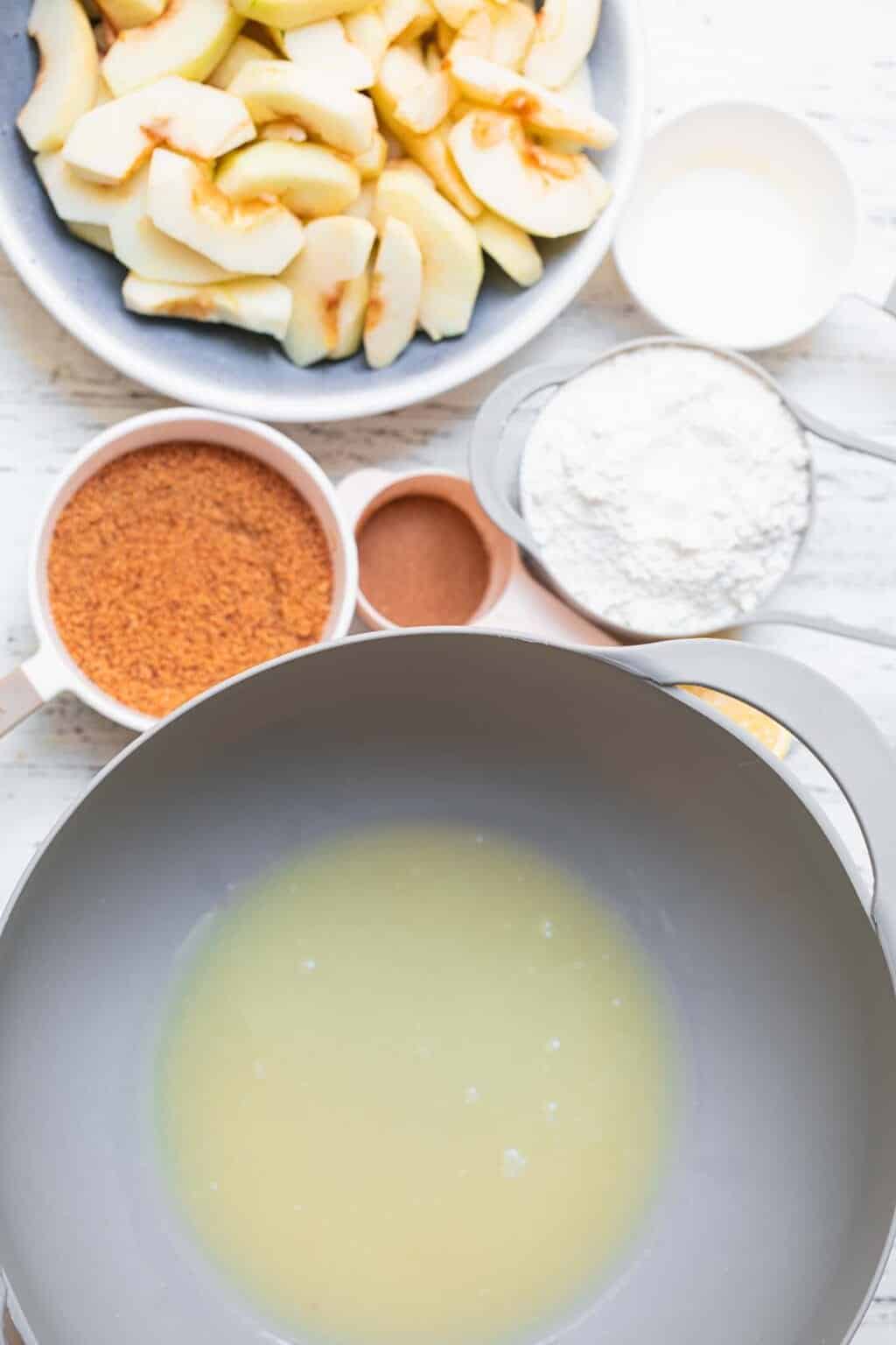 ingredients for apple cake