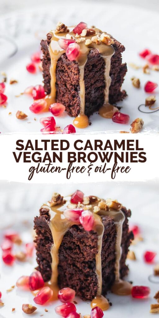 vegan salted caramel brownies