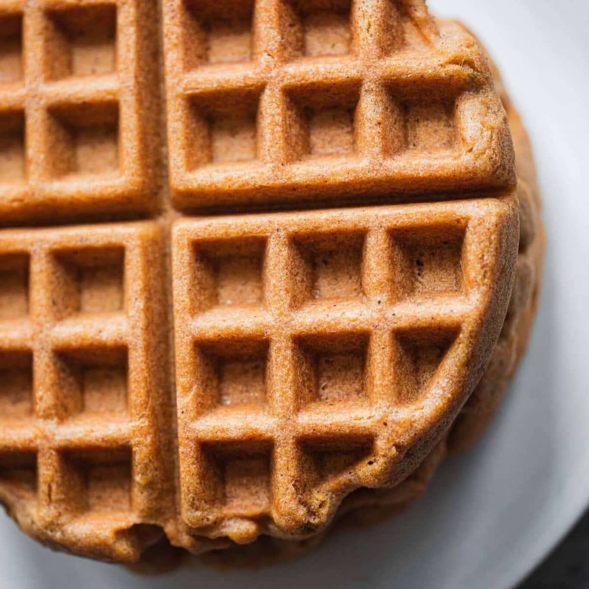 gluten-free vegan gingerbread waffles