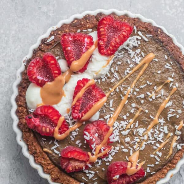 vegan chocolate tart