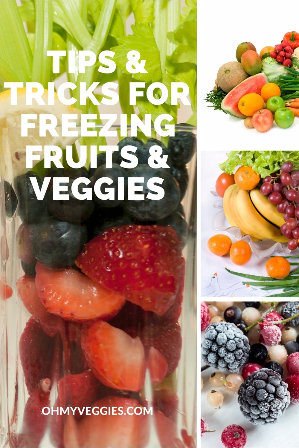 FreezerFriendly Fruits & Veggies Oh My Veggies