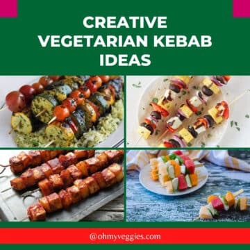 vegetarian-friendly kebabs and skewers