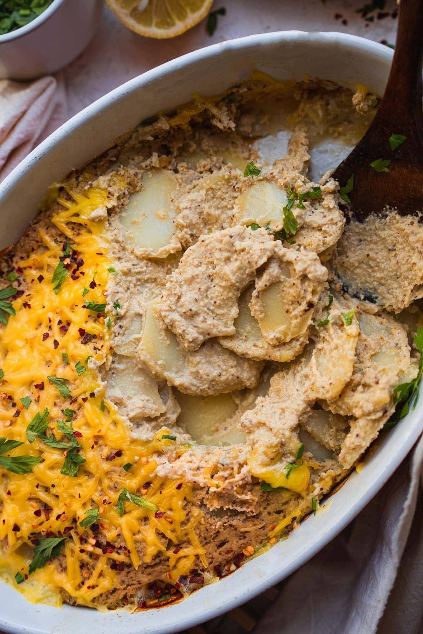 Vegan Scalloped Potatoes - Oh My Veggies