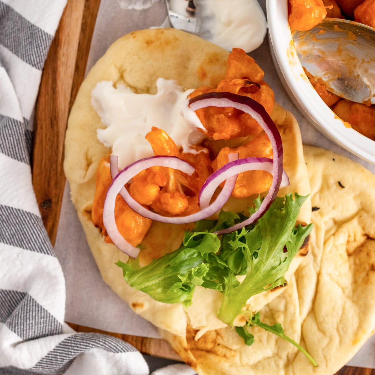 Buffalo Cauliflower Tacos - Ready in 30 Minutes - Oh My Veggies