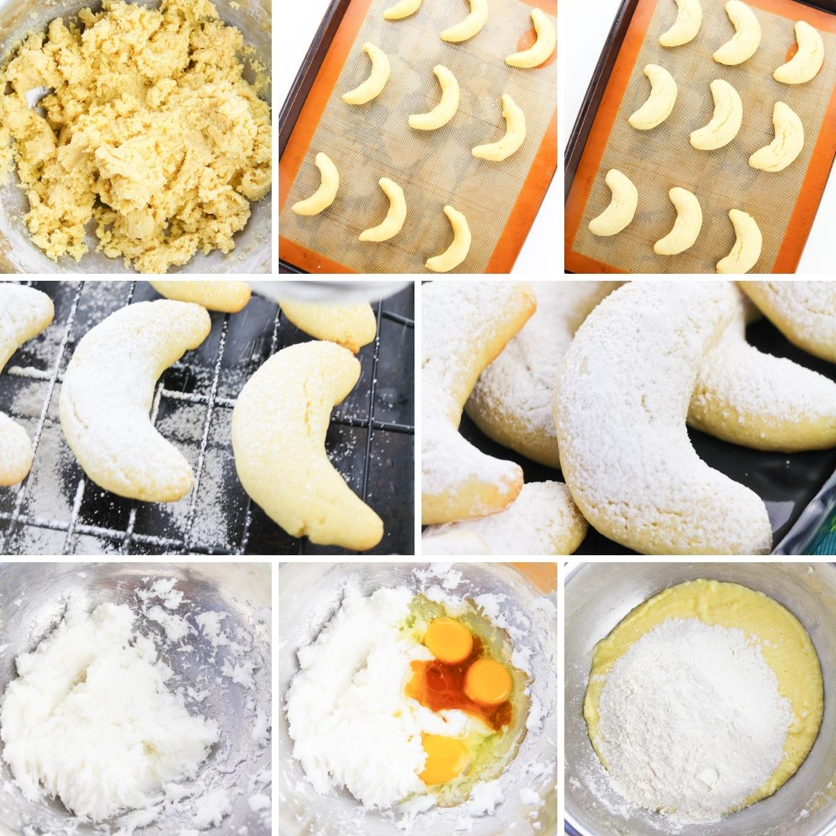 how to make italian almond crescent cookies