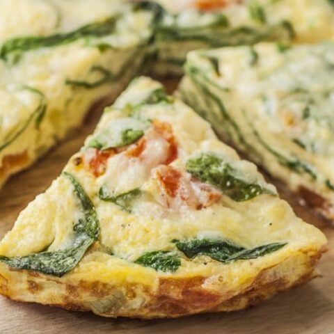 Image for Slow Cooker Spinach and Mozzarella Frittata