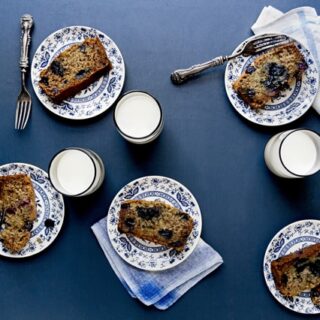 Vegan Blueberry Banana Bread