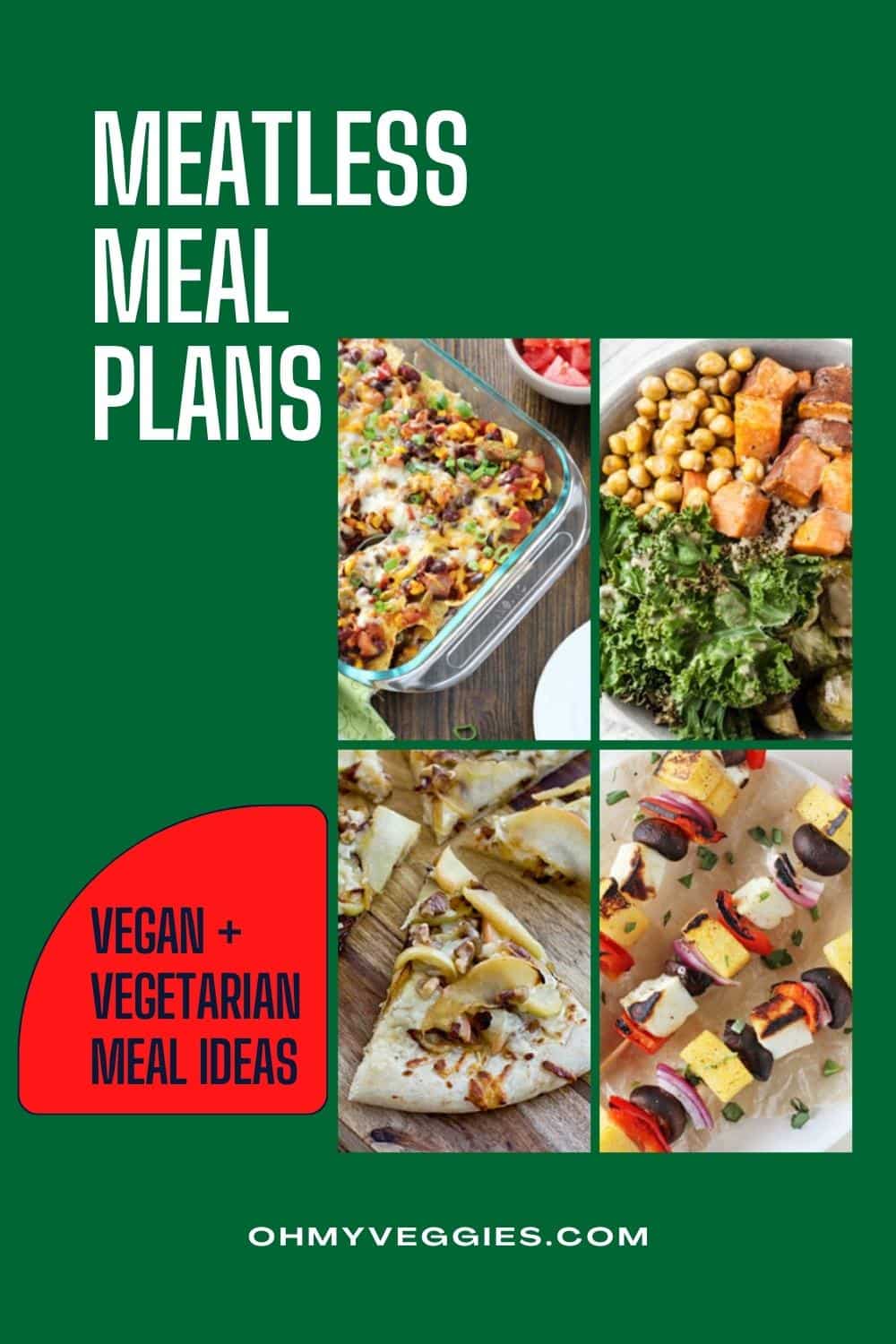Meatless Meal Plans 150+ Free Vegetarian Meal Plans Oh My Veggies!