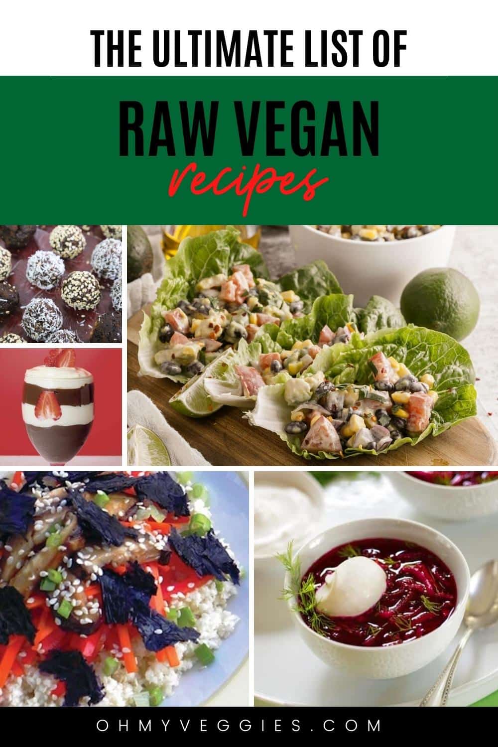 The Ultimate List of Raw Vegan Recipes - Oh My Veggies
