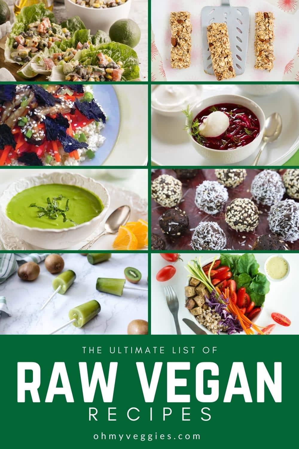 The Ultimate List of Raw Vegan Recipes - Oh My Veggies