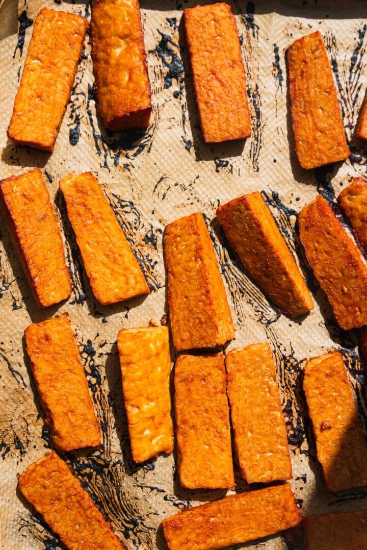 Baked tempeh