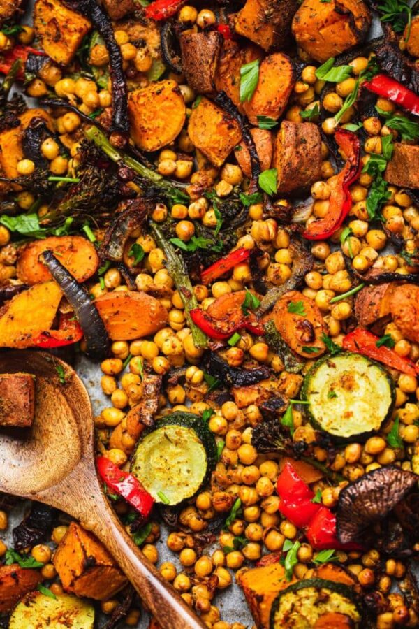 vegan sheet pan dinner