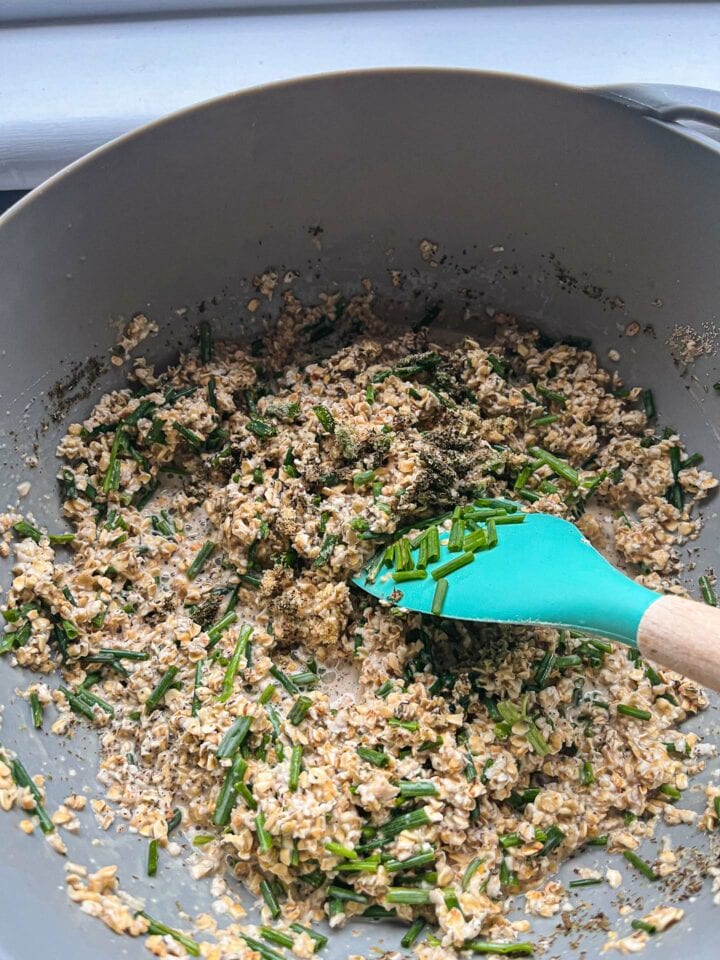 Bread mixture with chives