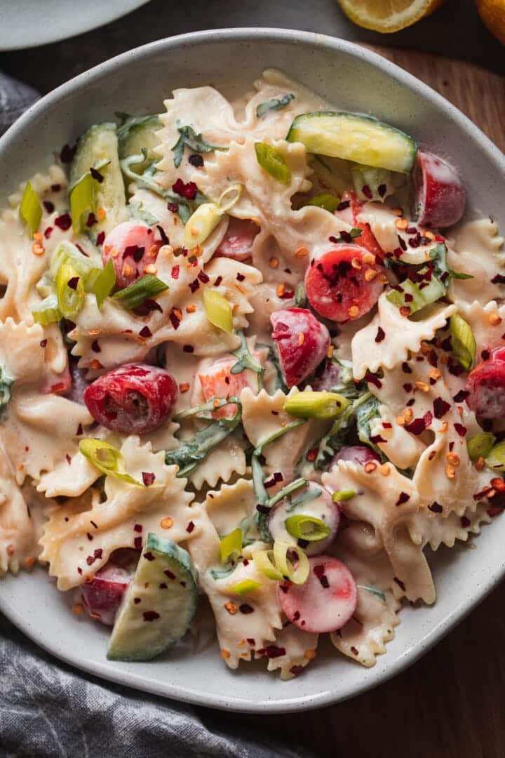 Creamy Vegan Pasta Salad