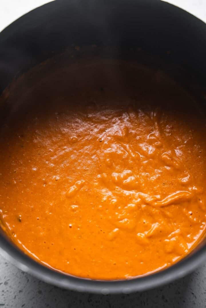 Curry sauce in a pan