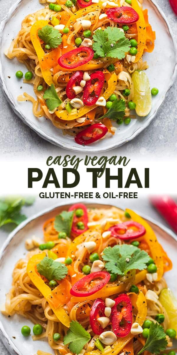 Easy vegan Pad Thai gluten-free Pinterest