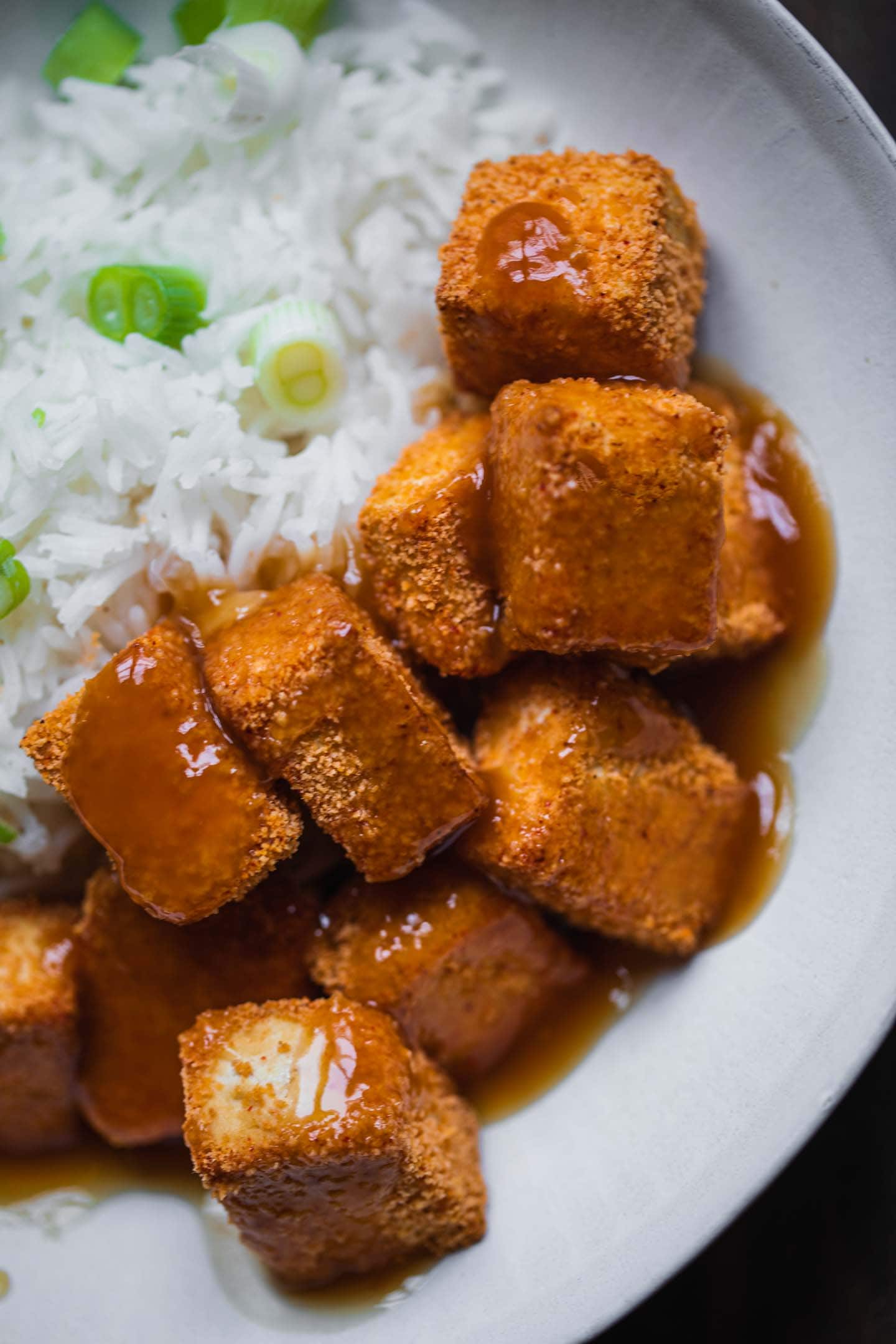 Easy vegan crispy tofu baked or fried