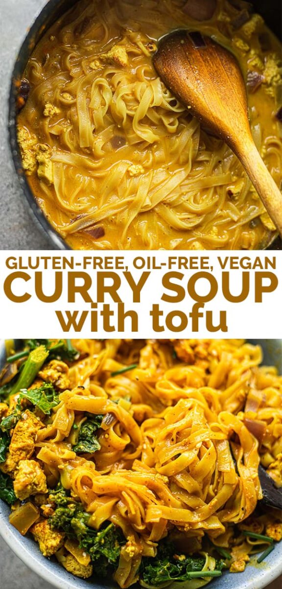 Gluten-free curry soup with tofu