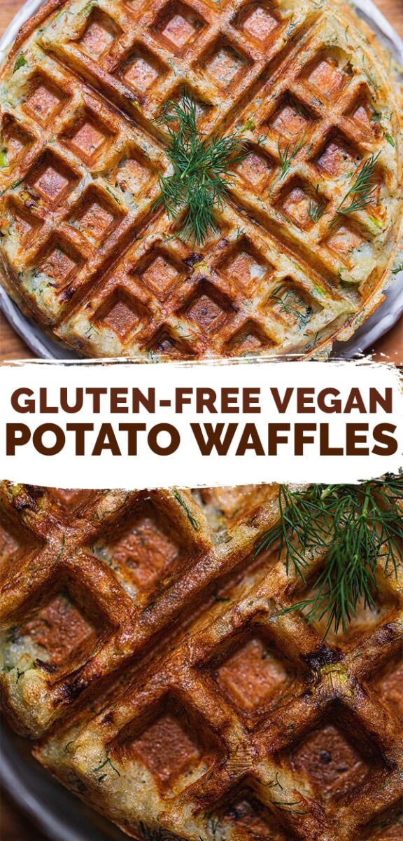 Gluten-free vegan potato waffles 