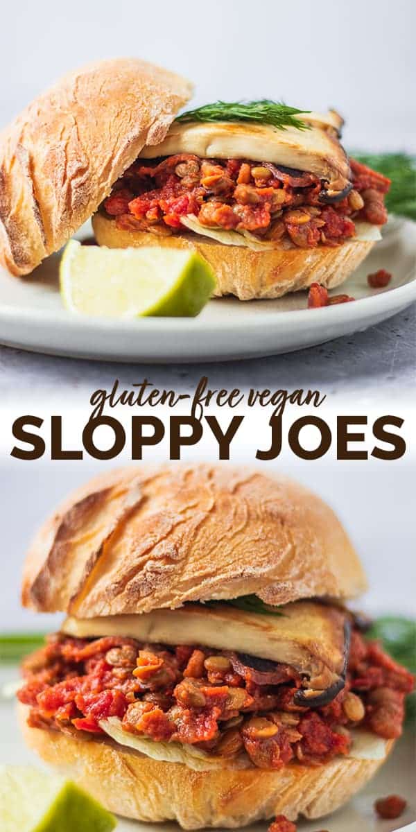 Gluten-free vegan sloppy joes