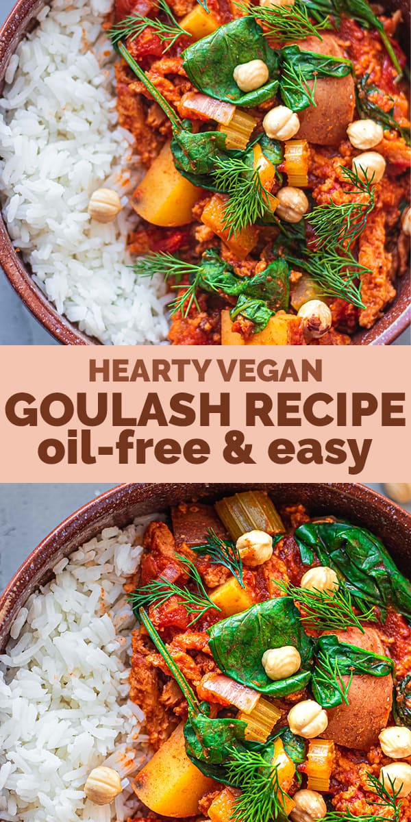 Hearty vegan goulash recipe Pinterest