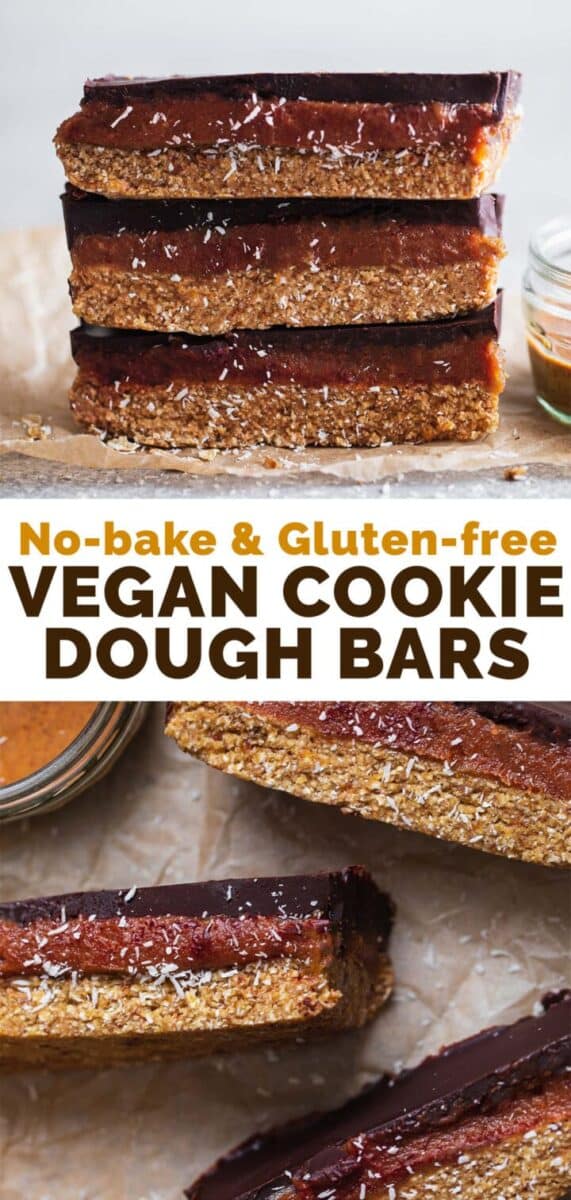Vegan cookie dough bars