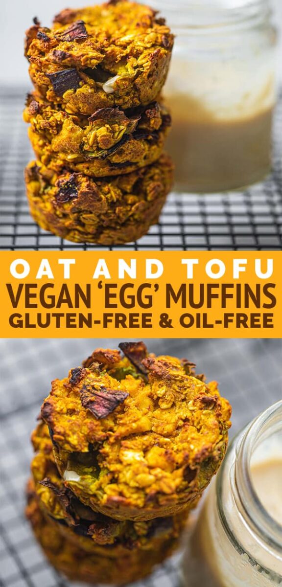 Oat and tofu vegan egg muffins Pinterest