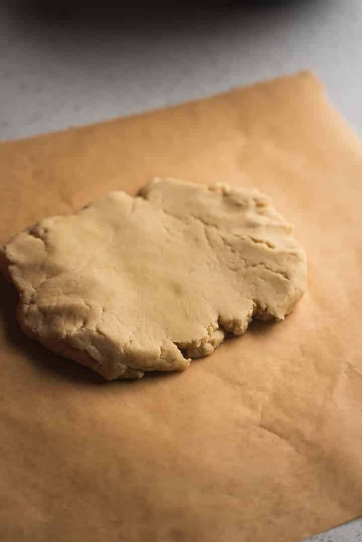 Pie crust dough on a table