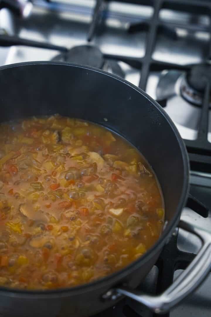 Easy Vegan Split Pea Soup - Oh My Veggies