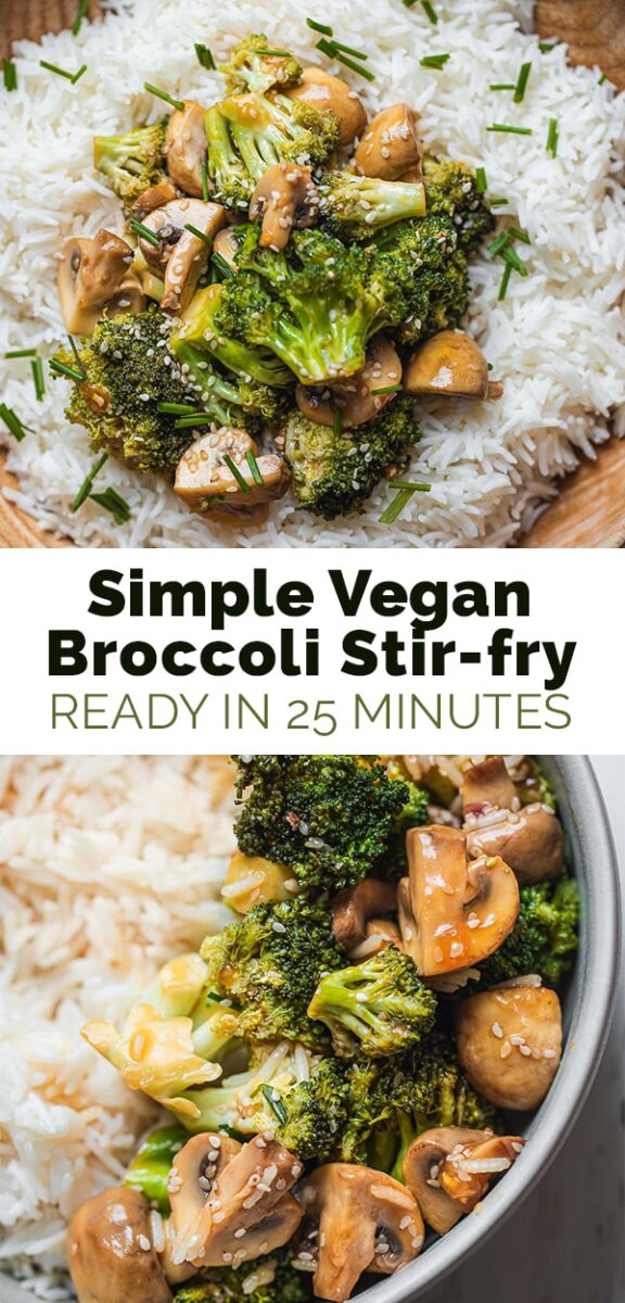 Simple vegan broccoli stir-fry