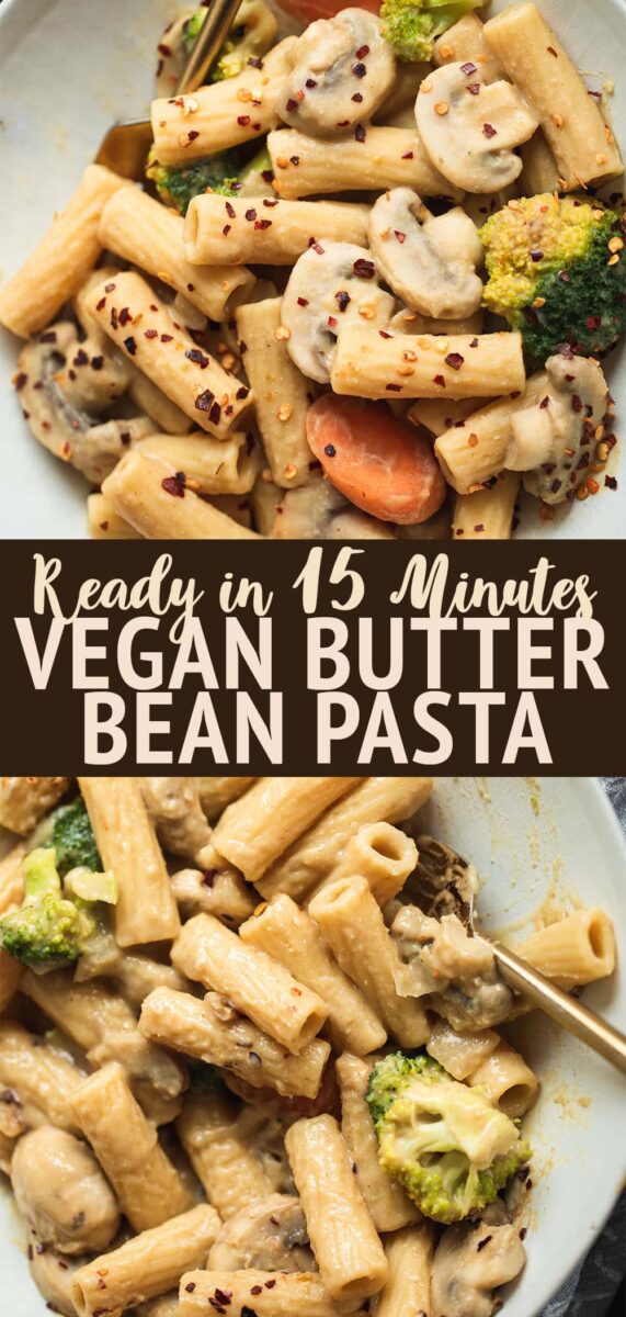 Vegan butter bean pasta