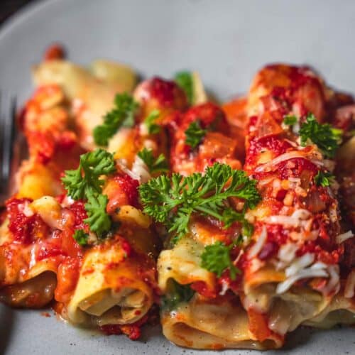 Vegan Cannelloni Recipe - Oh My Veggies