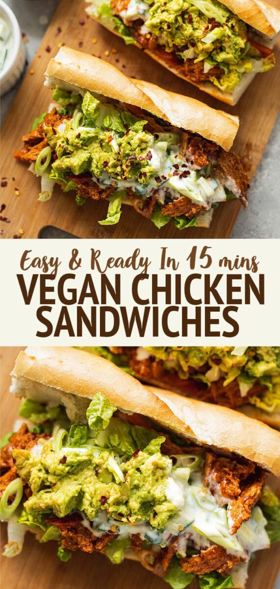 Vegan chicken sandwich