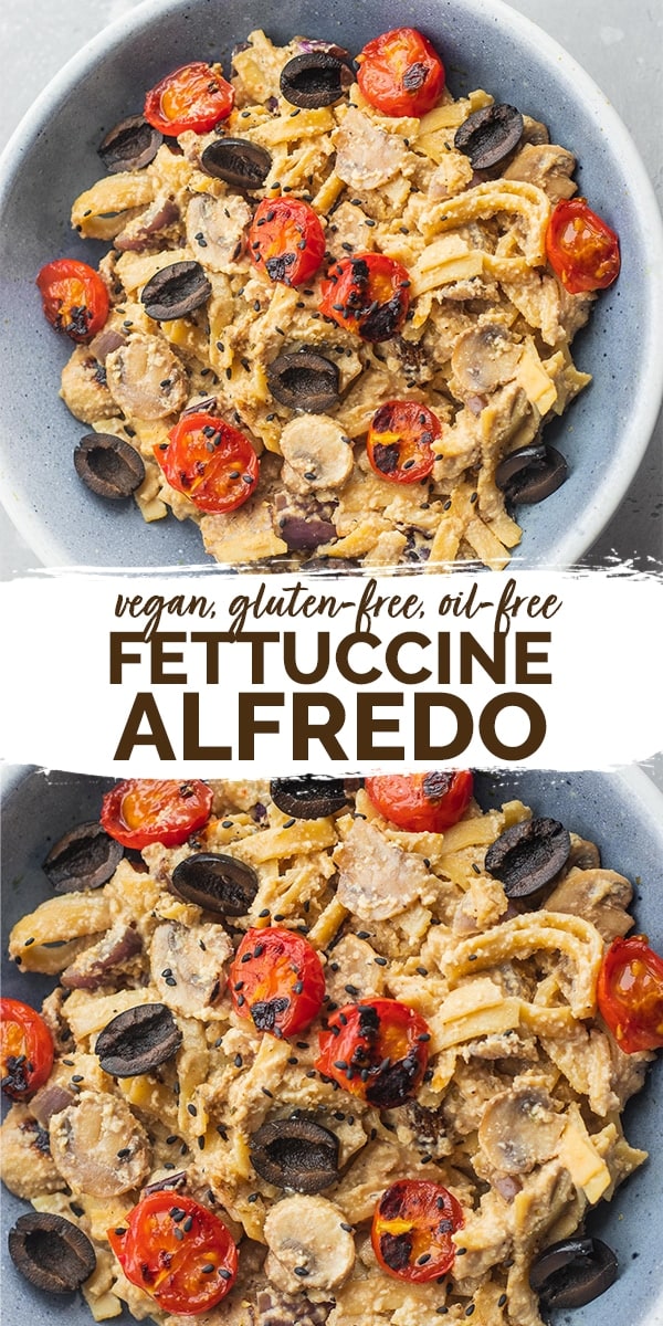 Vegan fettuccine Alfredo gluten-free Pinterest