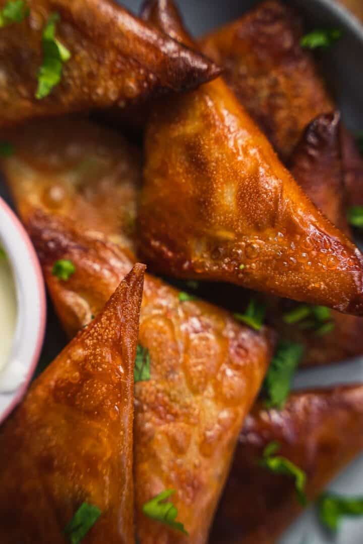 Vegan samosas recipe with potatoes