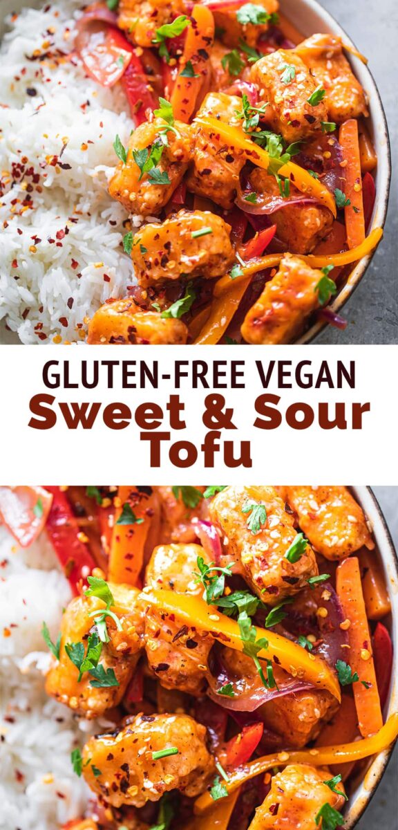 Vegan sweet and sour tofu