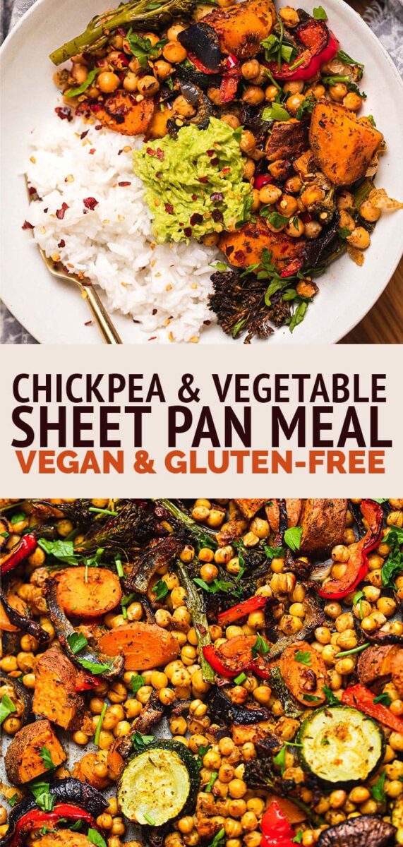 Sheet Pan Meal With Vegetables And Chickpeas (Vegan) - Oh My Veggies
