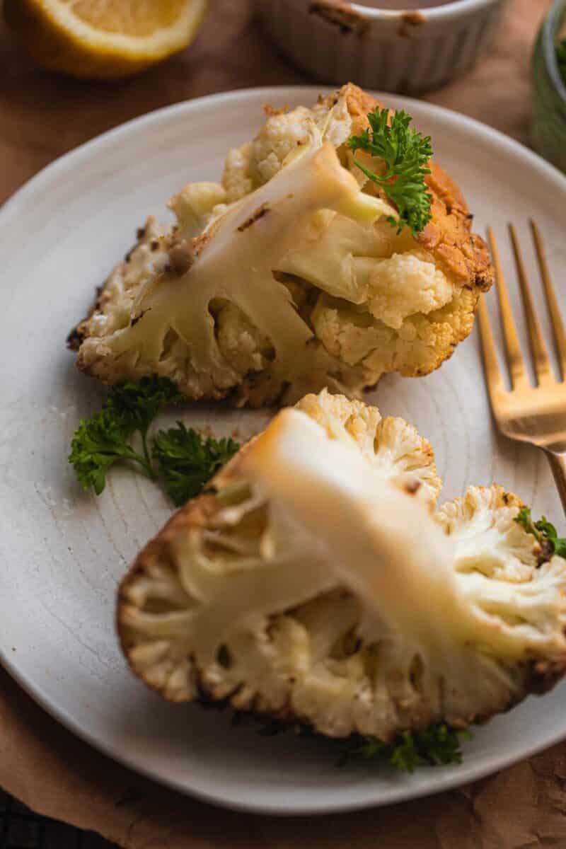 Whole Roasted Cauliflower With Tahini Sauce Oh My Veggies Whole Roasted Cauliflower With Tahini Sauce Oh My Veggies