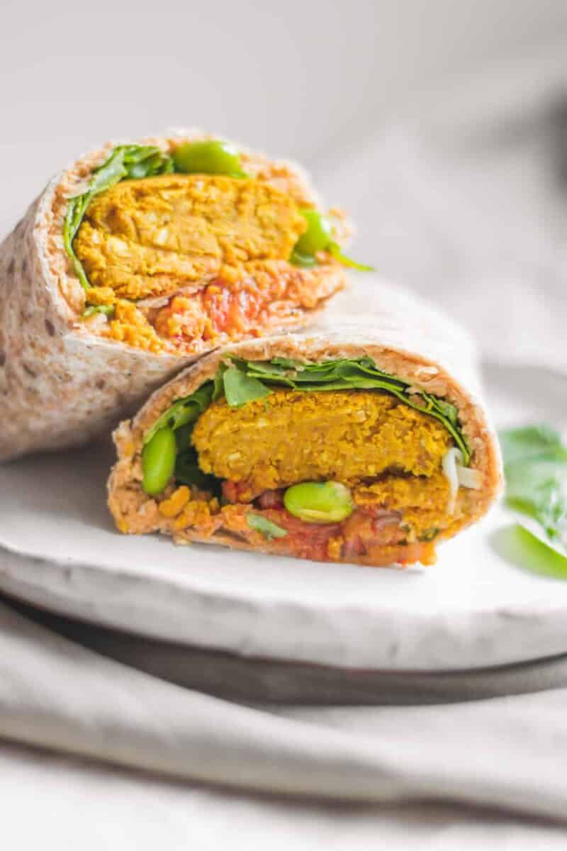 How To Make A Classic Falafel Wrap - SO VEGAN