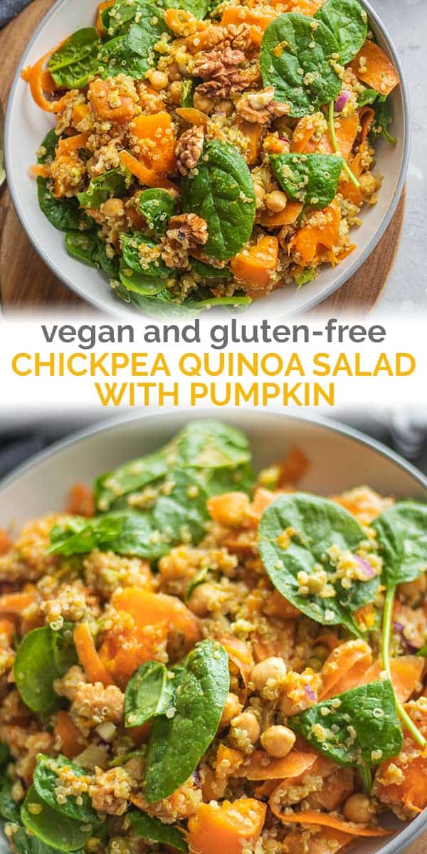 pumpkin chickpea quinoa salad