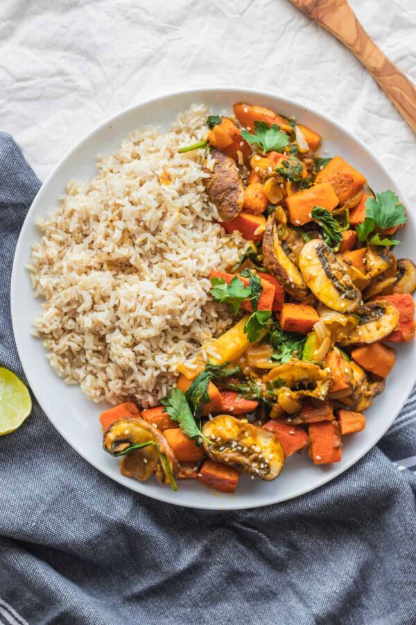 Easy Vegetable Pumpkin Stir-fry - Oh My Veggies