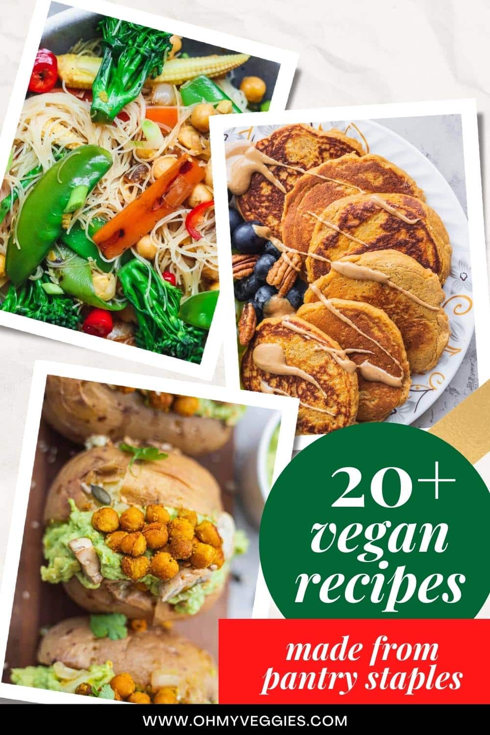 20 Vegan Recipes Made From Pantry Staples Pin1 