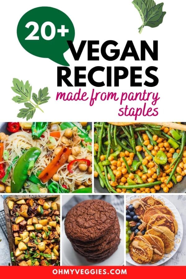 recetas veganas elaboradas con ingredientes básicos