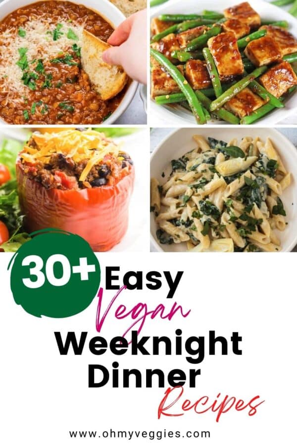 recetas veganas para la cena de la semana
